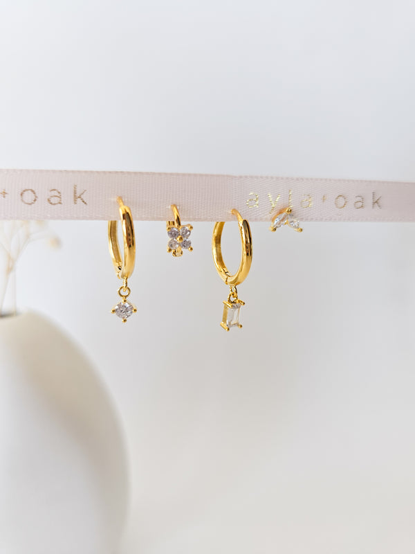 Ethel Earring Set - 14k Gold Plated