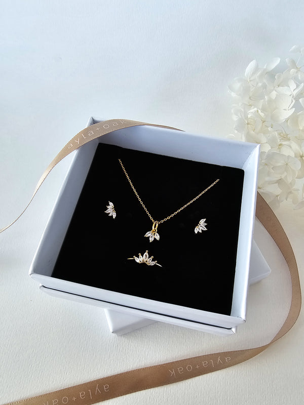 Diane Myla Jewellery Set - 14k Gold Plated