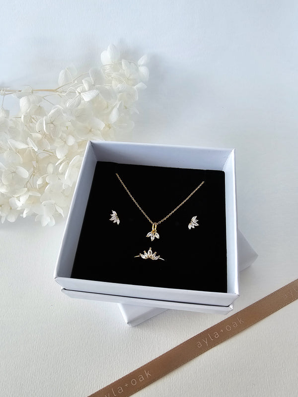 Diane Myla Jewellery Set - 14k Gold Plated