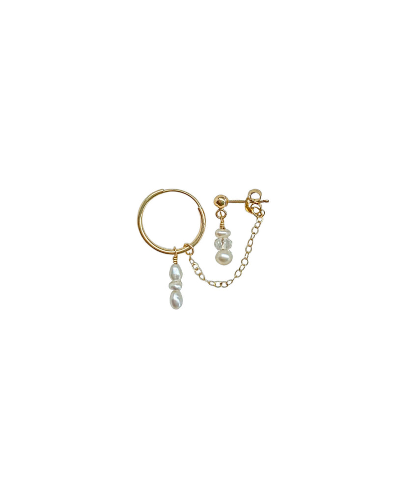 Esme Double Piercing Earrings - 14k Gold Filled