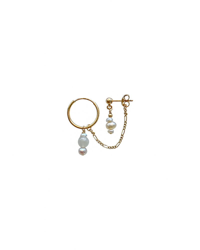 Luna Double Piercing Earrings - 14k Gold Filled