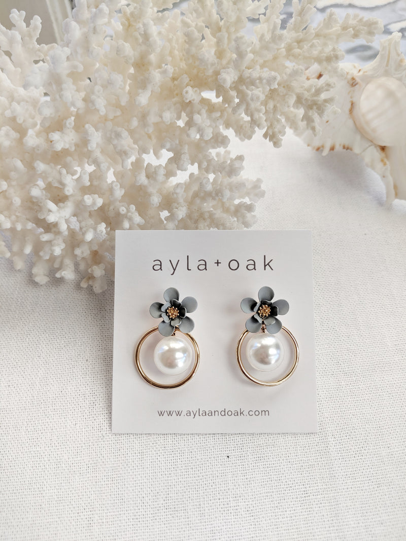 Lilac Pearl Earrings