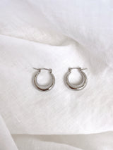 Veneta Hoop Earrings - Silver