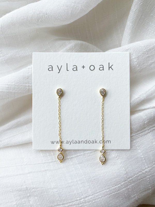 Alina Earrings - 14k Gold Plated