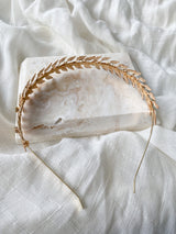 Nadia Gold Leaf Bridal Headband