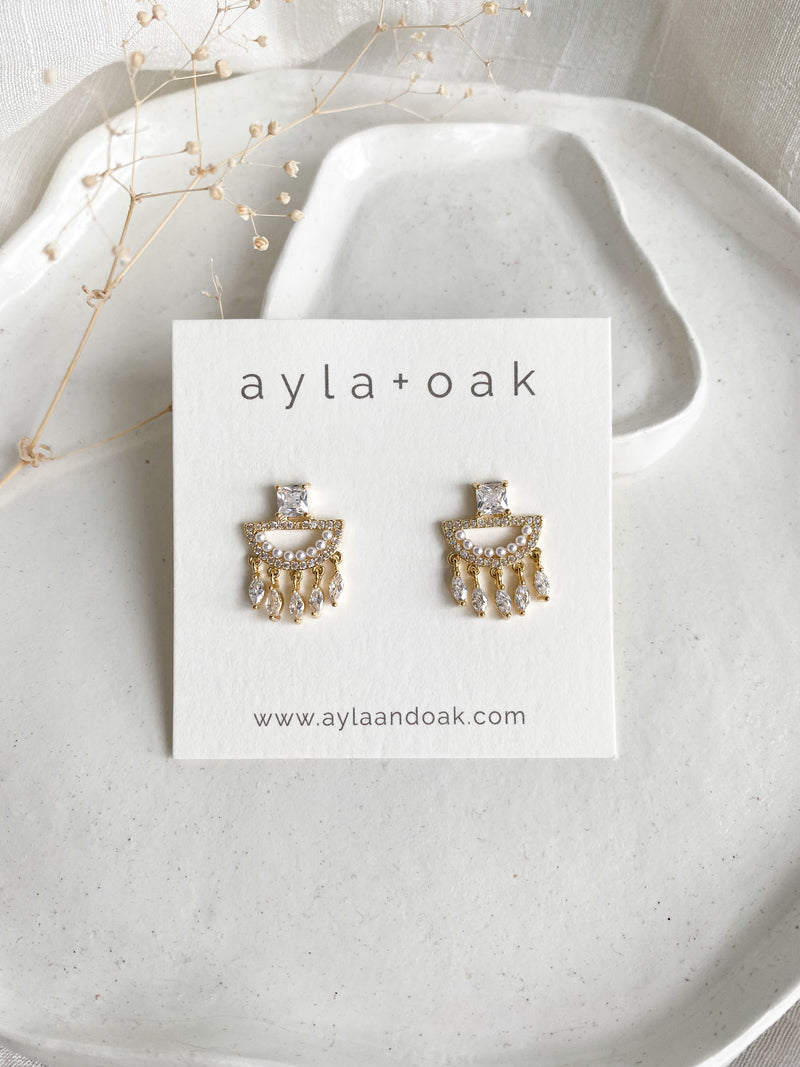 Reya Earrings - 14k Gold Plated