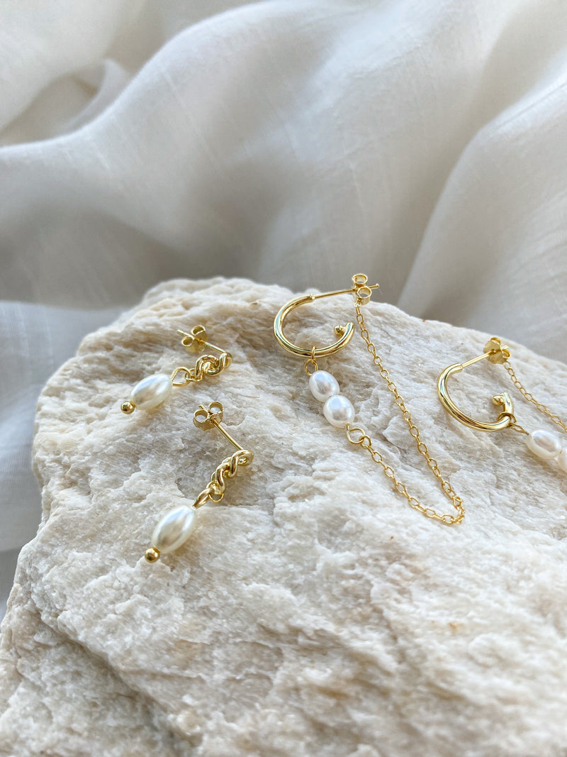 Cyril Earrings - 14k Gold Plated